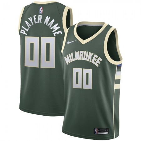 Maillot Basket Homme Milwaukee Bucks Personnalisé 2020-21 Nike Icon Edition Swingman